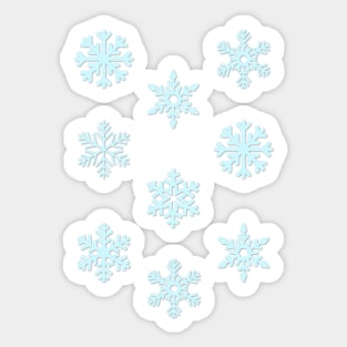 Snowflake Multipack Set (9pcs) Sticker